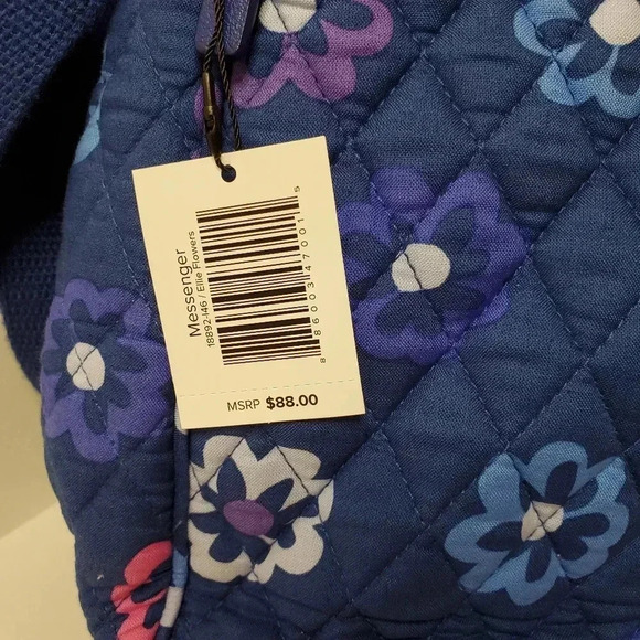 Vera Bradley Ellie Flowers Messenger Bag New with Tags - Picture 8 of 14